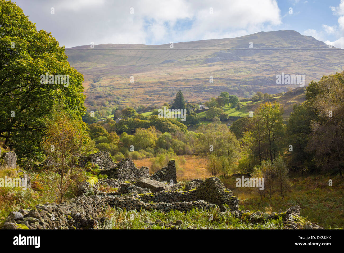 Distant view of Walna Scar, Cumbria. Stock Photo