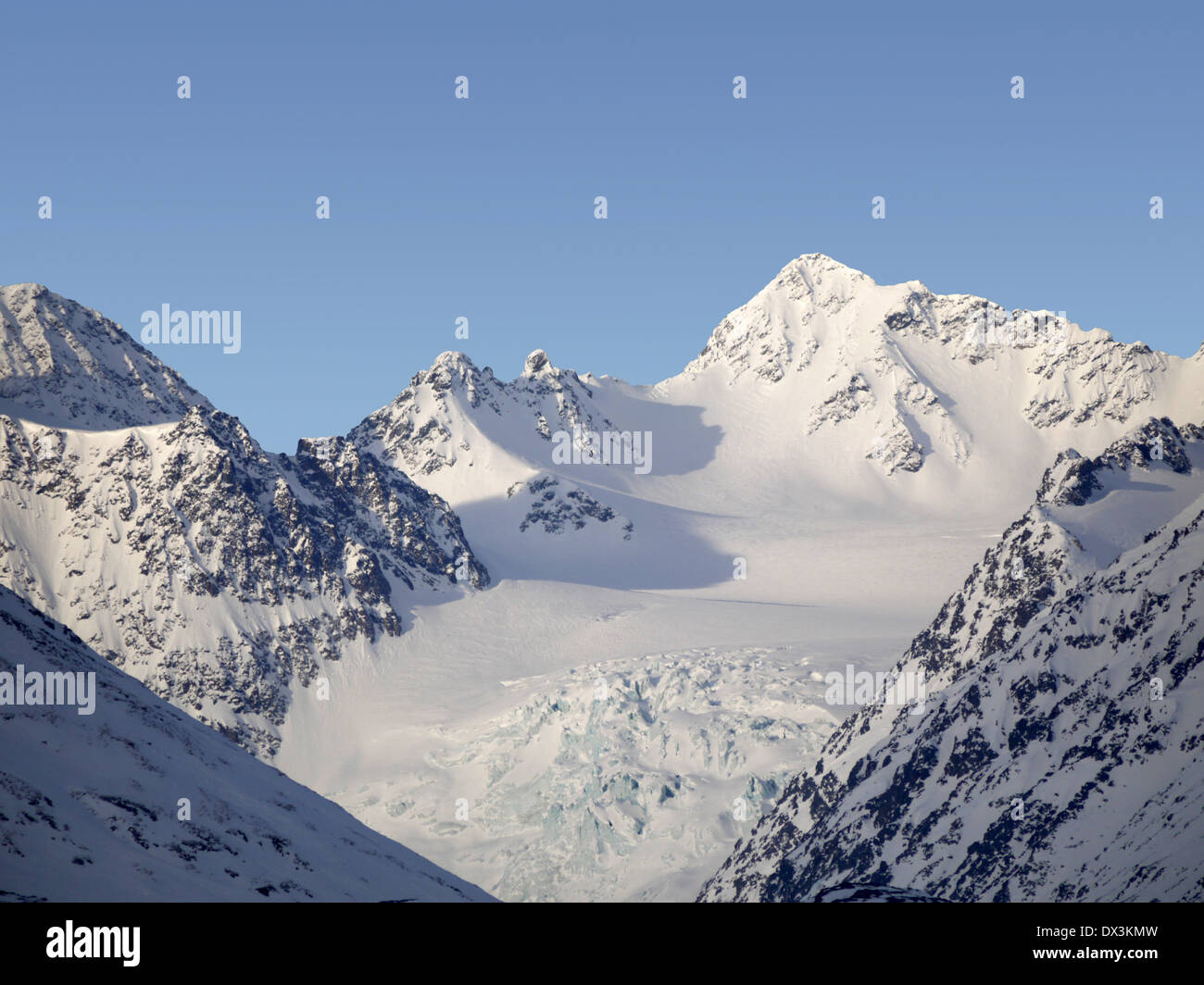 glacier in the lyngen alps, troms, norway Stock Photo