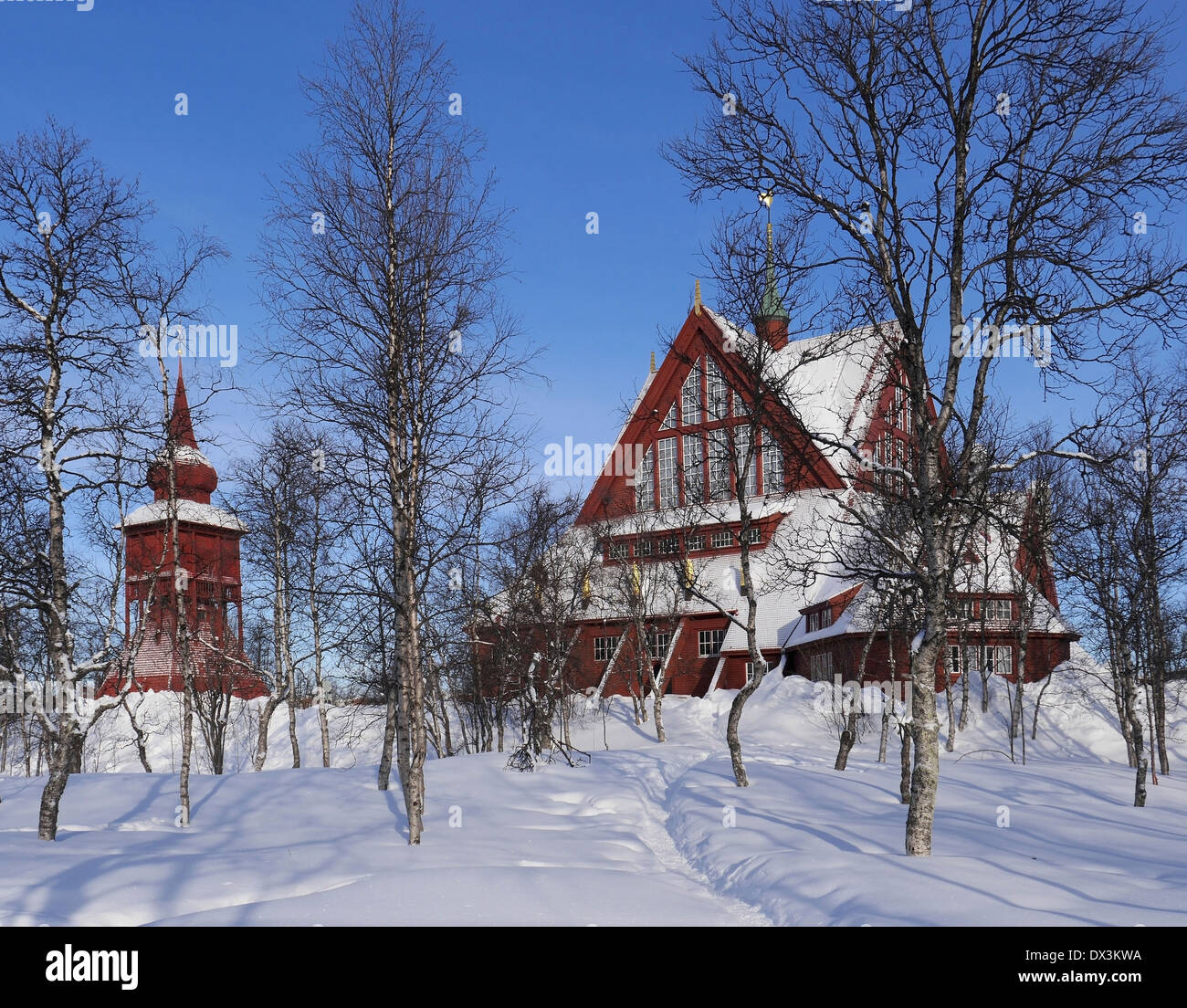church of kiruna, norrbottens län, lappland, sweden Stock Photo
