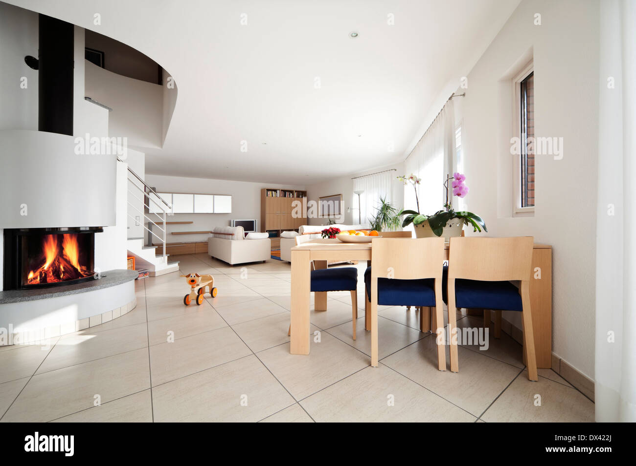 Interior modern house, living room Stock Photo - Alamy