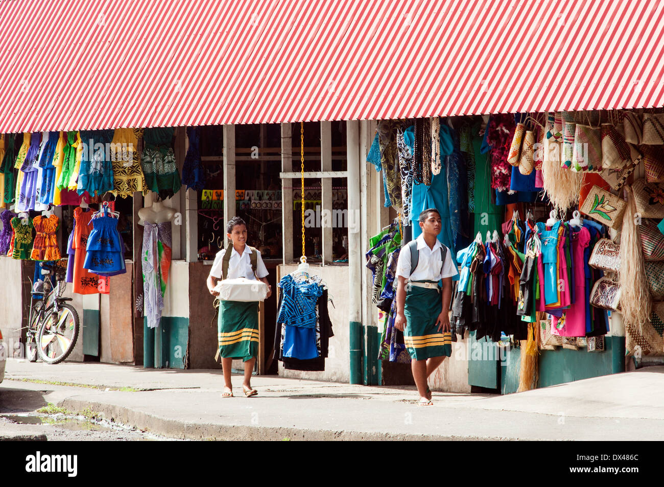 flea market, town Center, Apia, Samoa Stock Photo Alamy