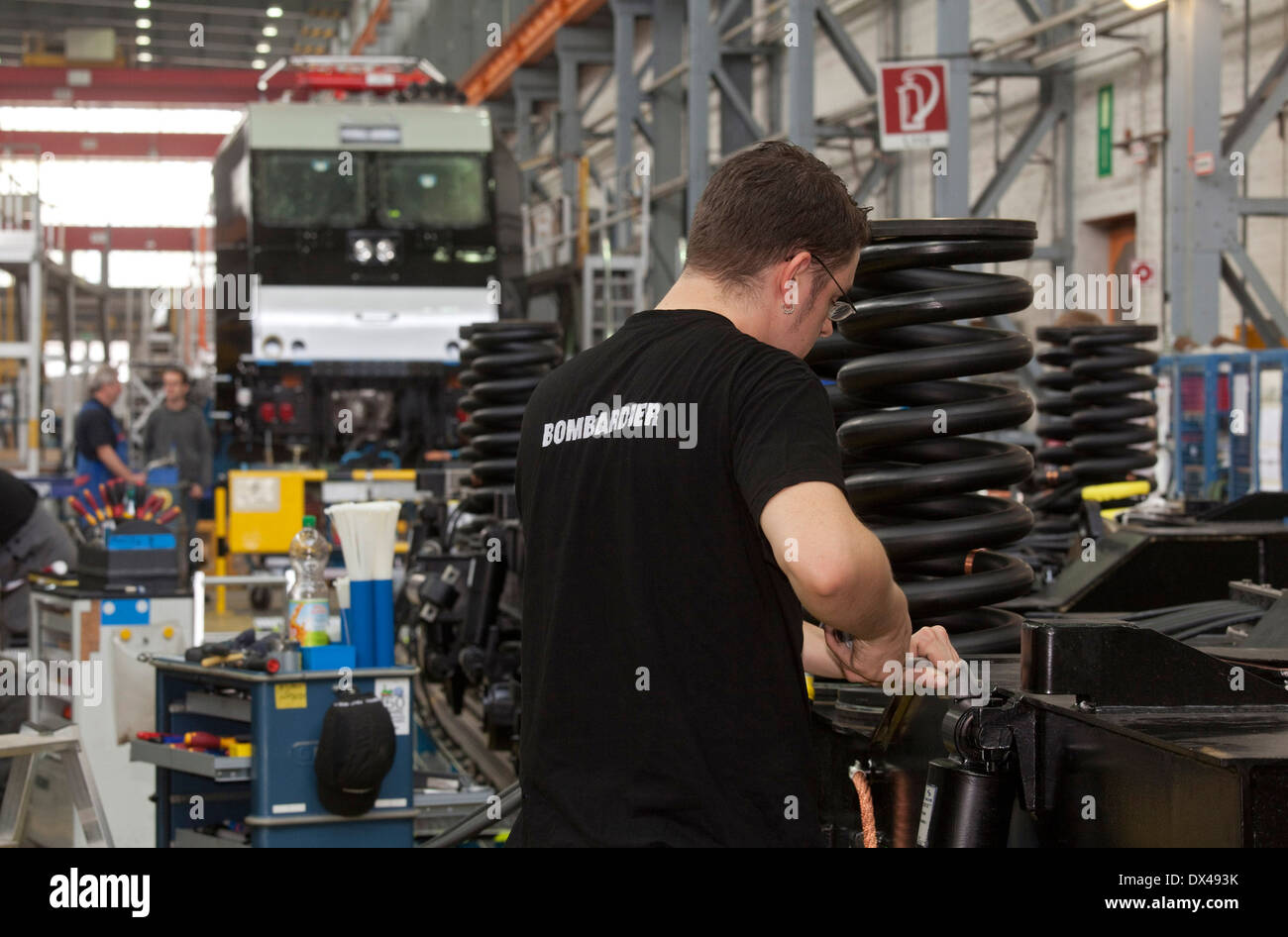 Bombardier plant in Kassel Stock Photo Alamy