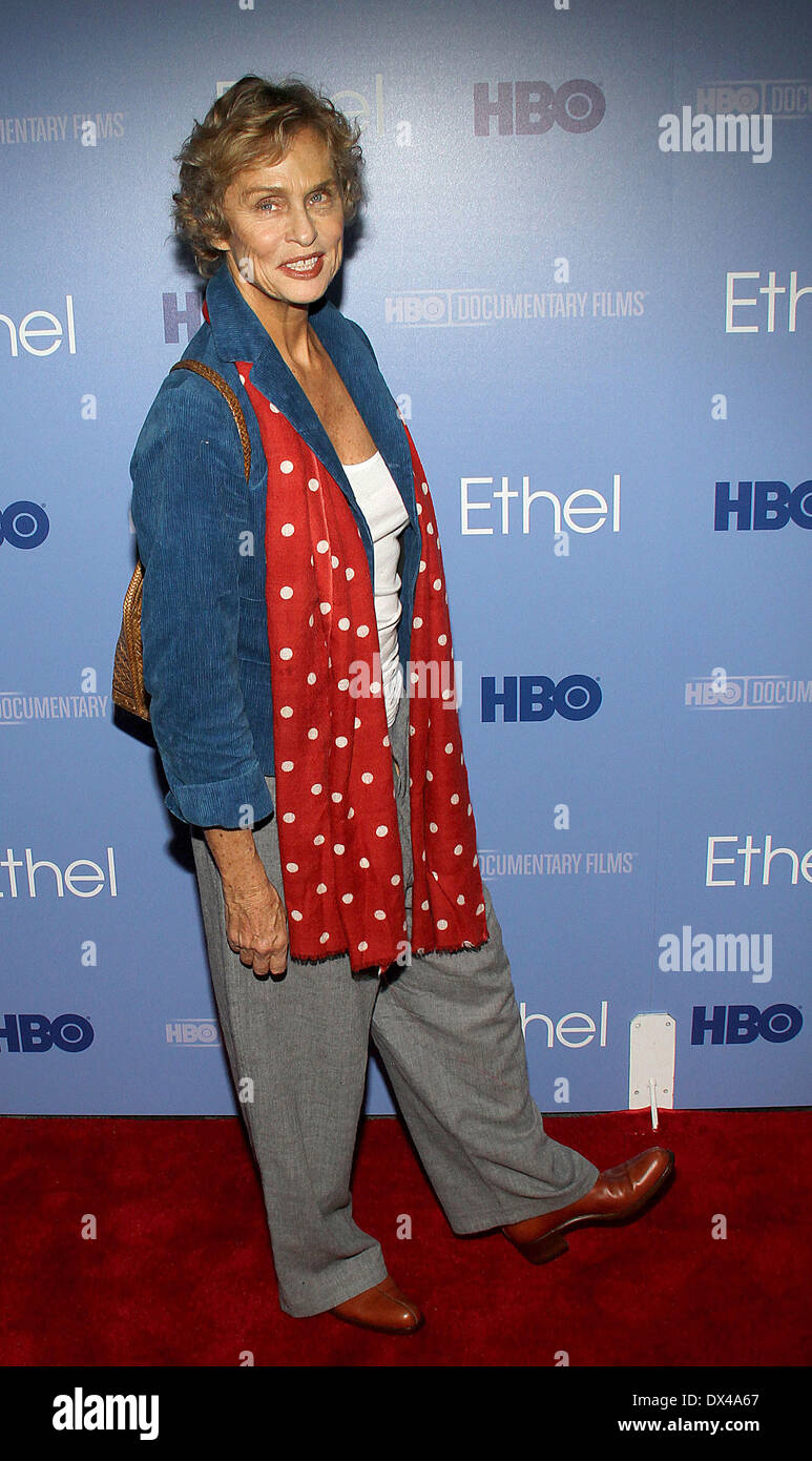 Lauren Hutton, The premiere of the HBO Documentary 'Ethel' held at the Time Warner Center - Arrivals Featuring: Lauren Hutton, Stock Photo