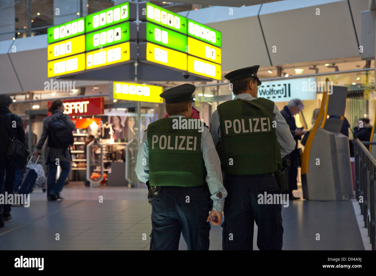 Security Tegel Airport Stock Photo Alamy