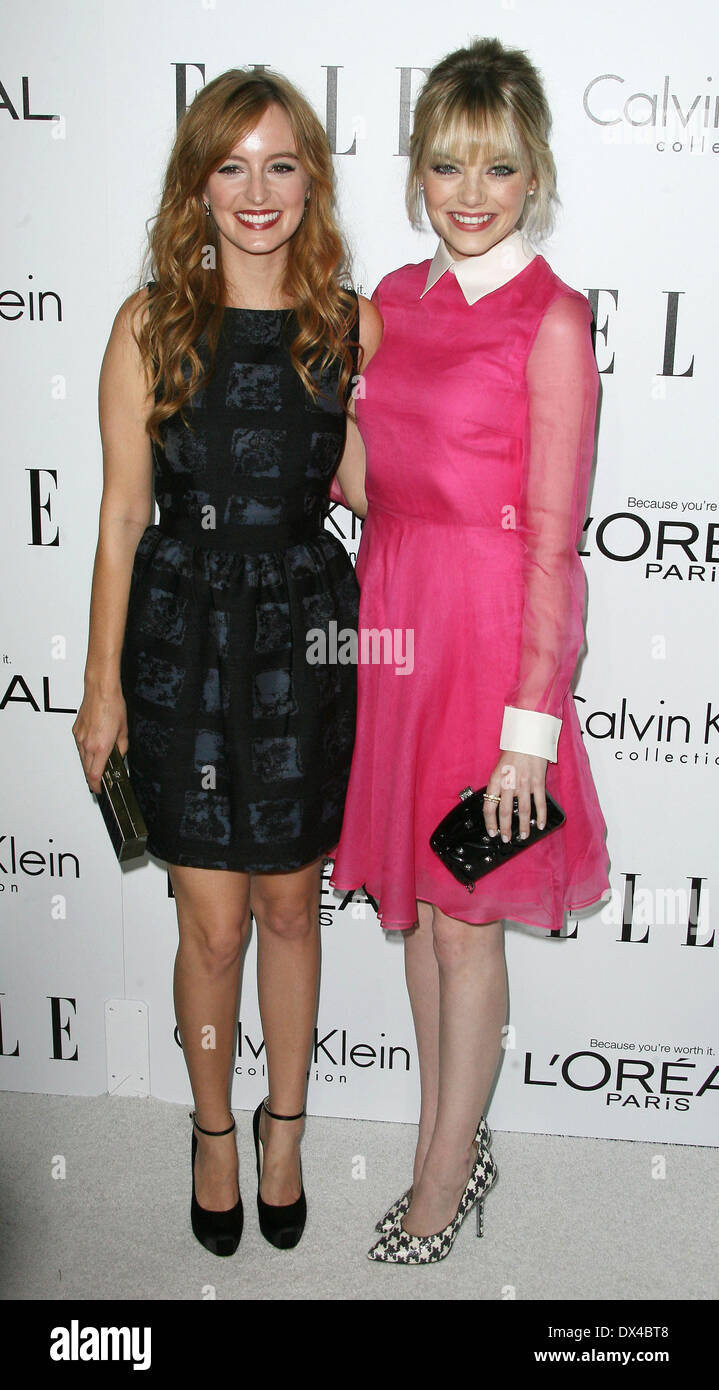 Ahna O'Reilly and Emma Stone ELLE's 19th Annual Women In Hollywood ...