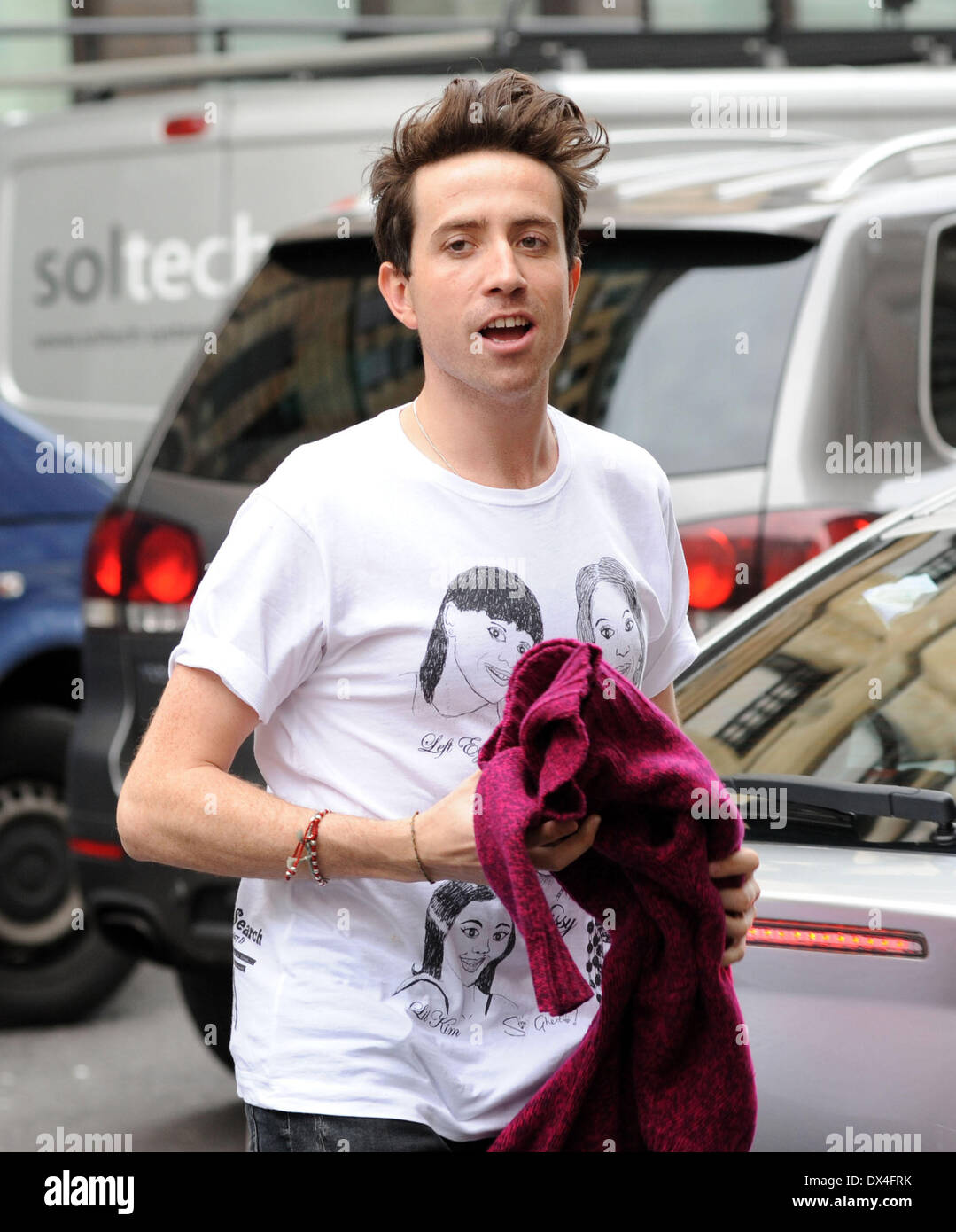 Nick Grimshaw at the BBC Radio 1 studios London, England 18.10.12