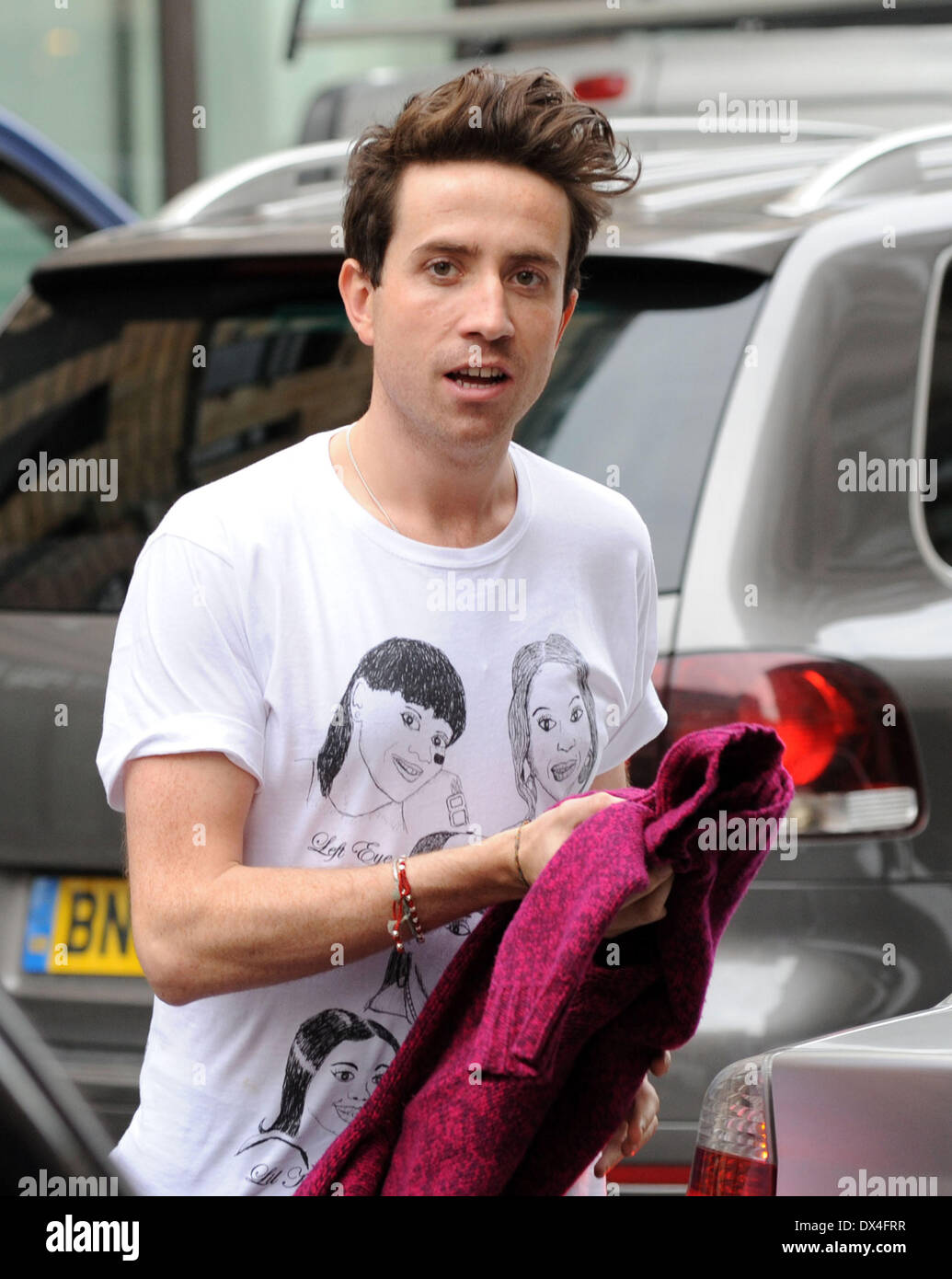 Nick Grimshaw at the BBC Radio 1 studios London, England 18.10.12