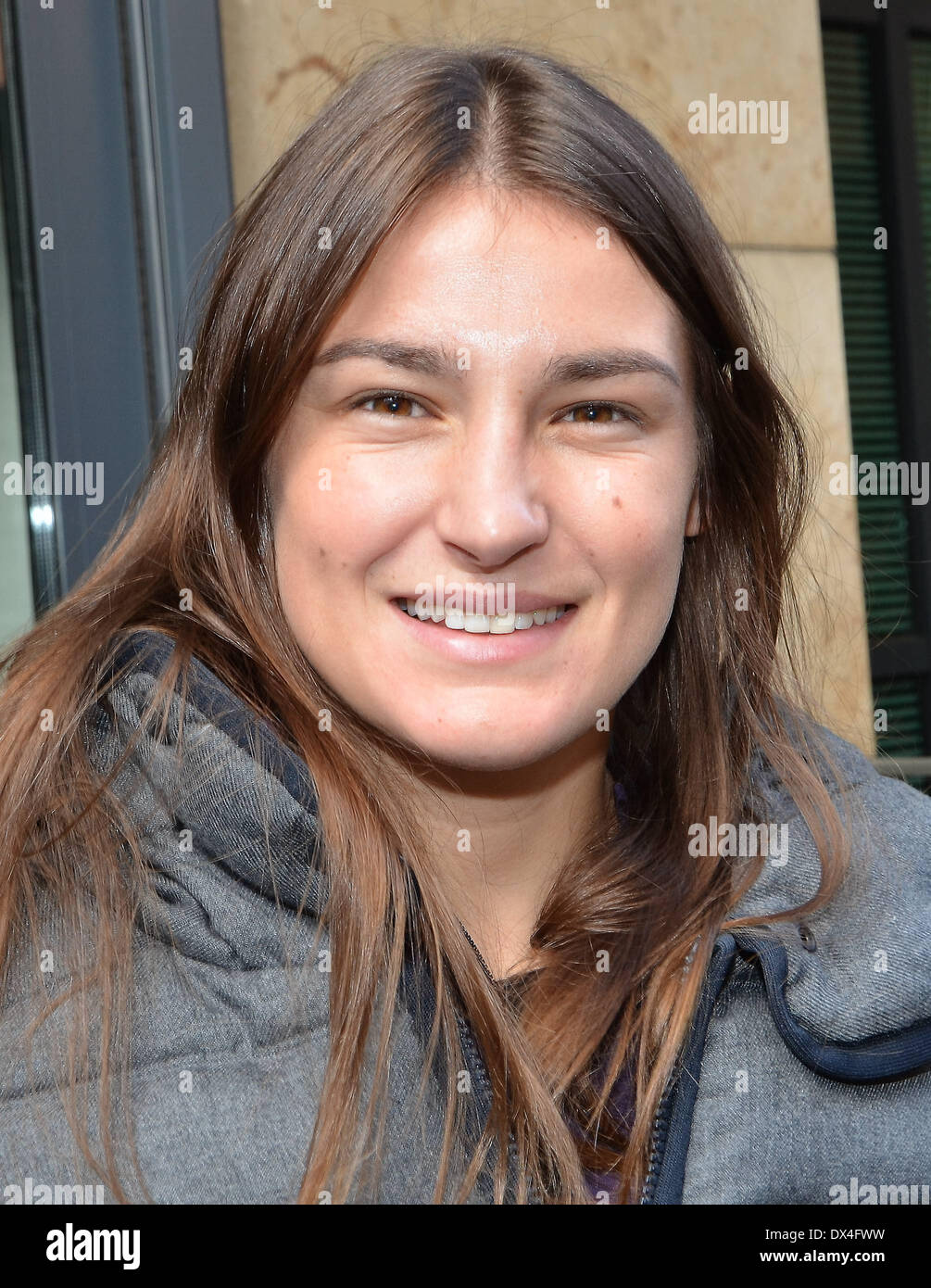 Katie Taylor outside the Today FM studios Featuring: Katie Taylor Where