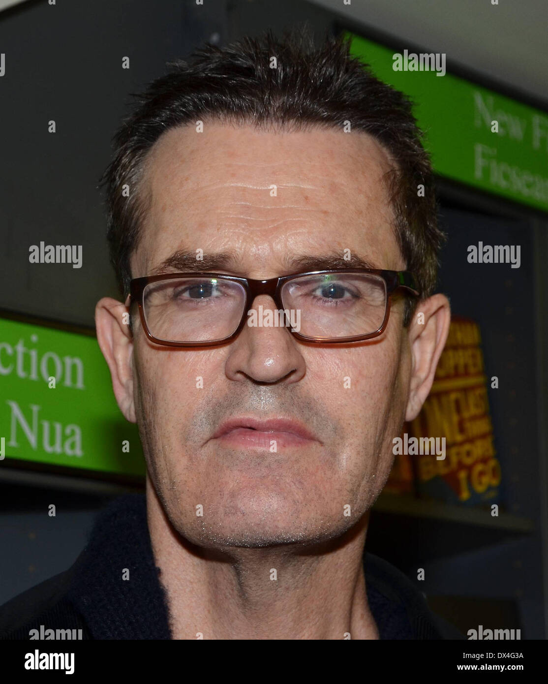 Rupert Everett signs copies of his book entitled 'Vanished Years' at Hodges & Figgis on Dawson Street Featuring: Rupert Everett Where: Dublin, Ireland When: 18 Oct 2012 Stock Photo