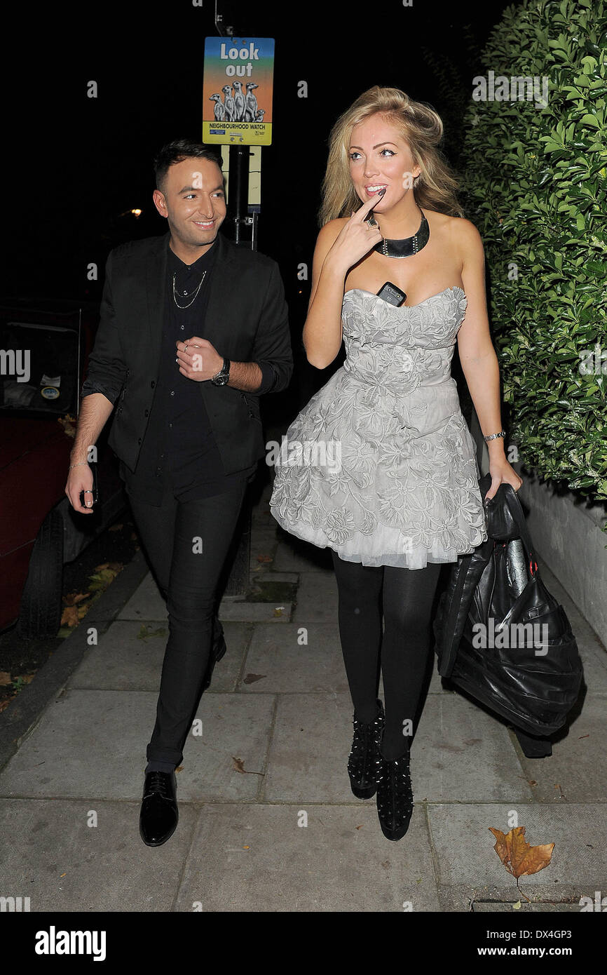 Aisleyne Horgan-Wallace leaving a private residence in Maida Vale