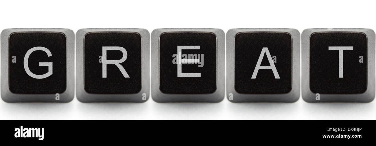 Great and simple message with words made out of real keyboard letters ...