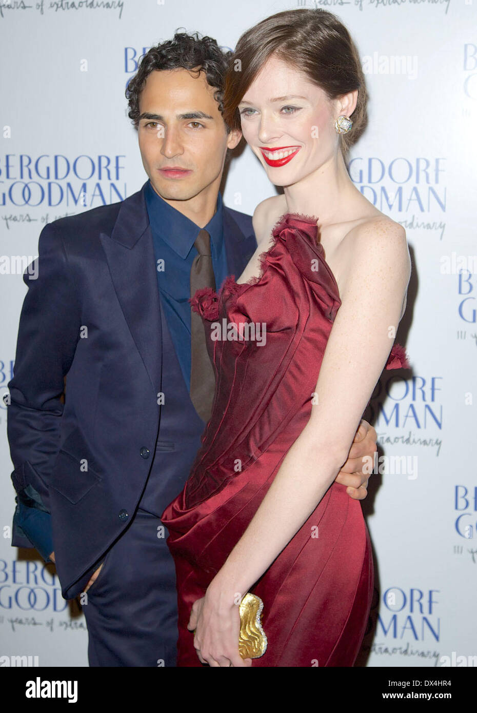 Zac Posen and Coco Rocha attends the Bergdorf Goodman 111th Anniversary ...