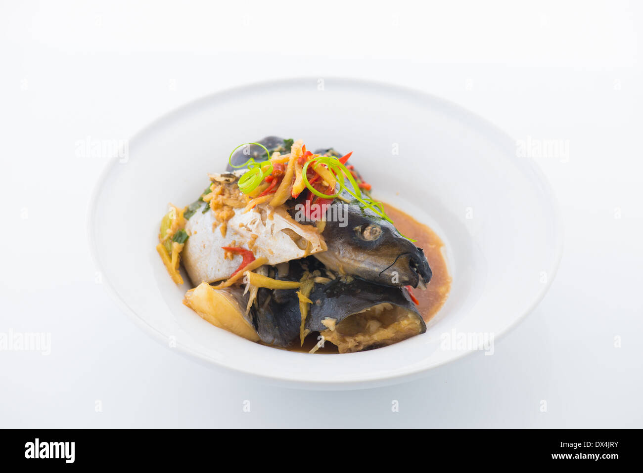 steamed Fish head soup, popular in east asia Stock Photo Alamy