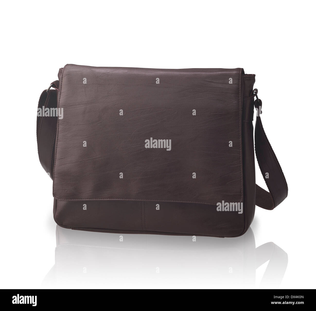 A luxury leather handbag or briefcase Stock Photo