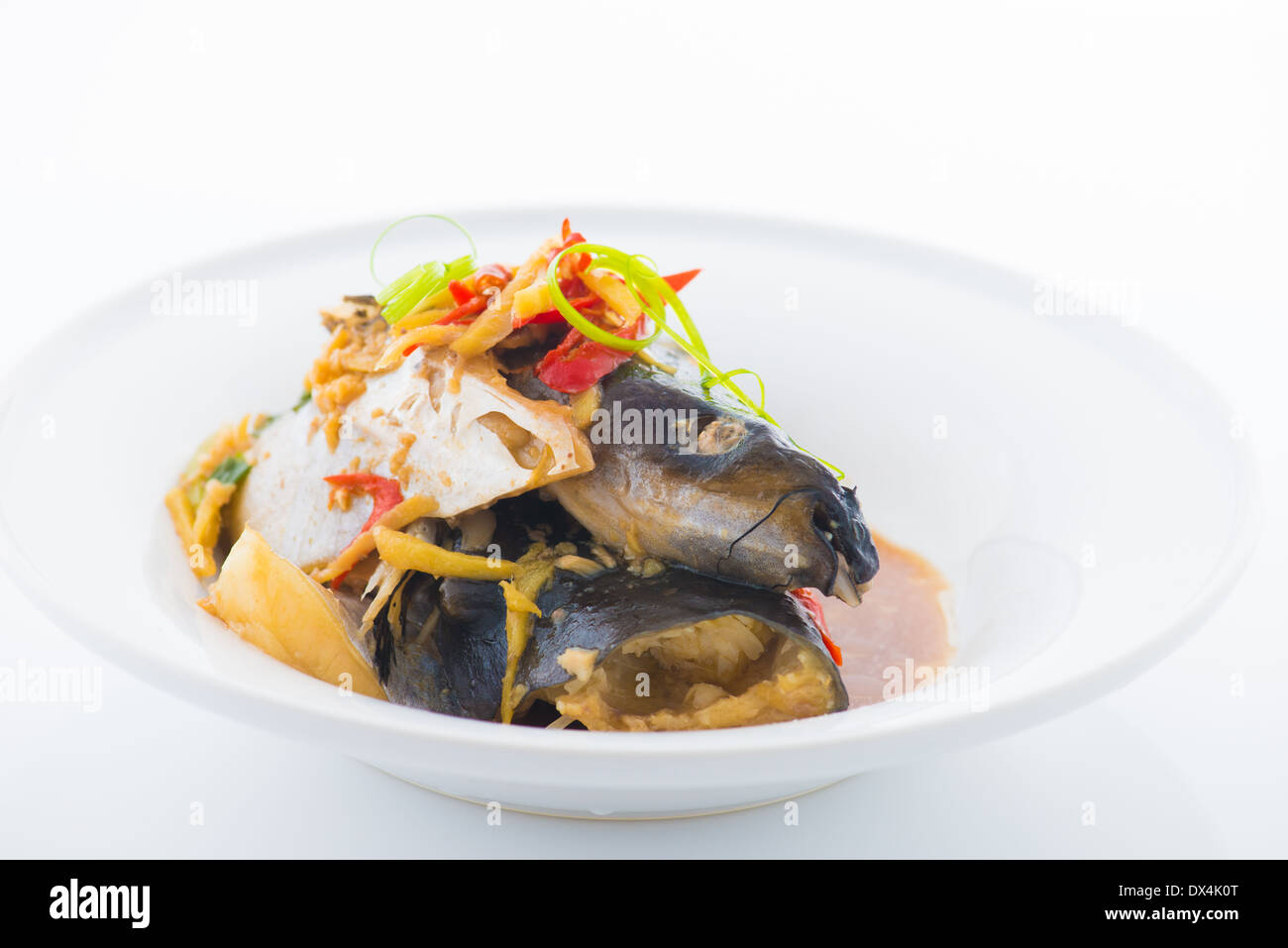 steamed Fish head soup, popular in east asia Stock Photo Alamy