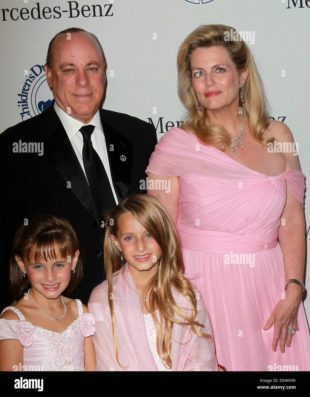 Nancy Davis husband Ken Rickel with daughters Isabella Rickel and Ariana Rickel 26th Anniversary Carousel Of Hope Ball - Presented By Mercedes-Benz - Arrivals Los Angeles, California - 20.10.12 Where: Beverly Hills, California, United States When: 20 Oct 2012 Stock Photo