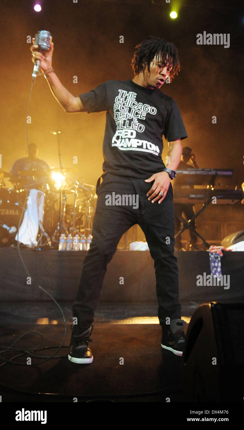 Lupe Fiasco performing at BankUnited Center Coral gables, Florida - 19. ...