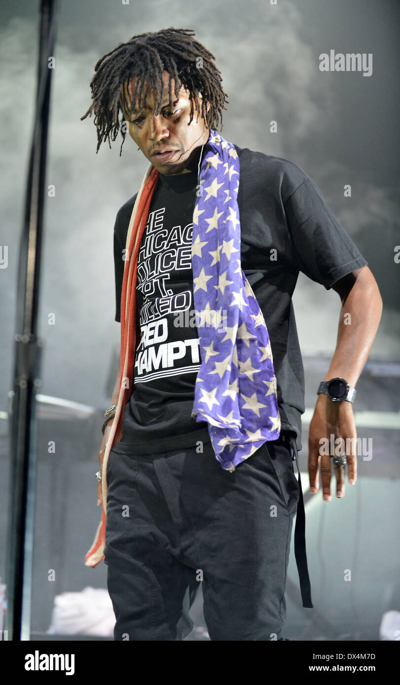 Lupe Fiasco performing at BankUnited Center Coral gables, Florida - 19. ...