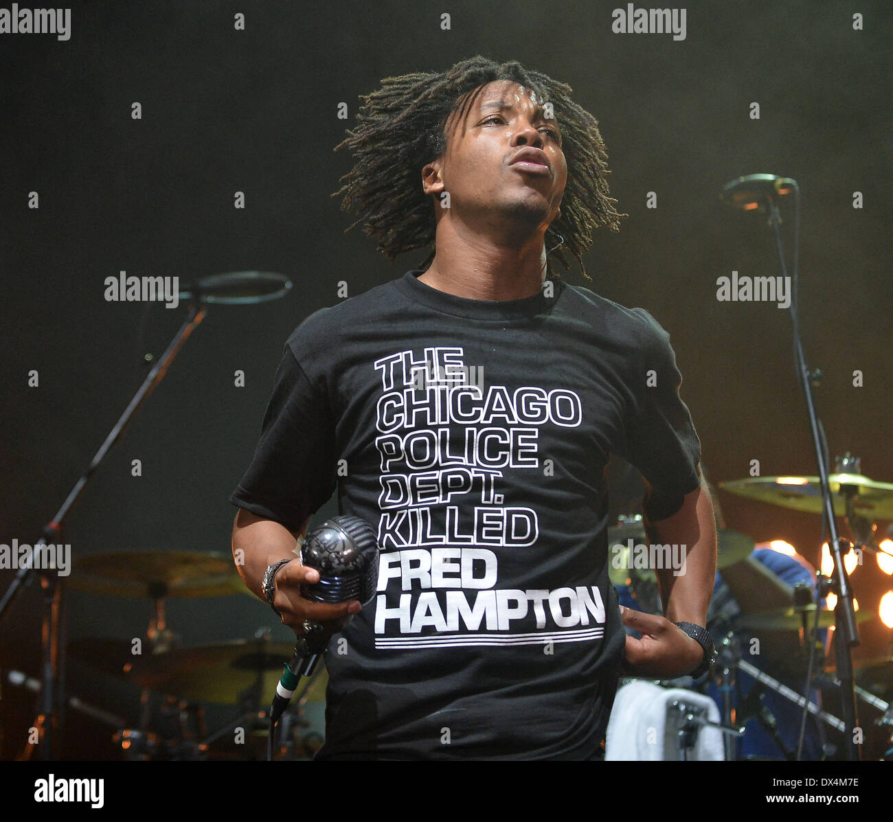 Lupe Fiasco performing at BankUnited Center Coral gables, Florida - 19. ...
