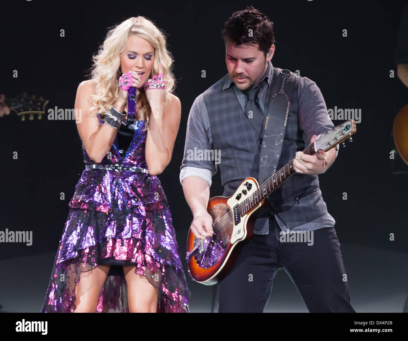 Carrie Underwood performing at Arena during her 'Blown Away
