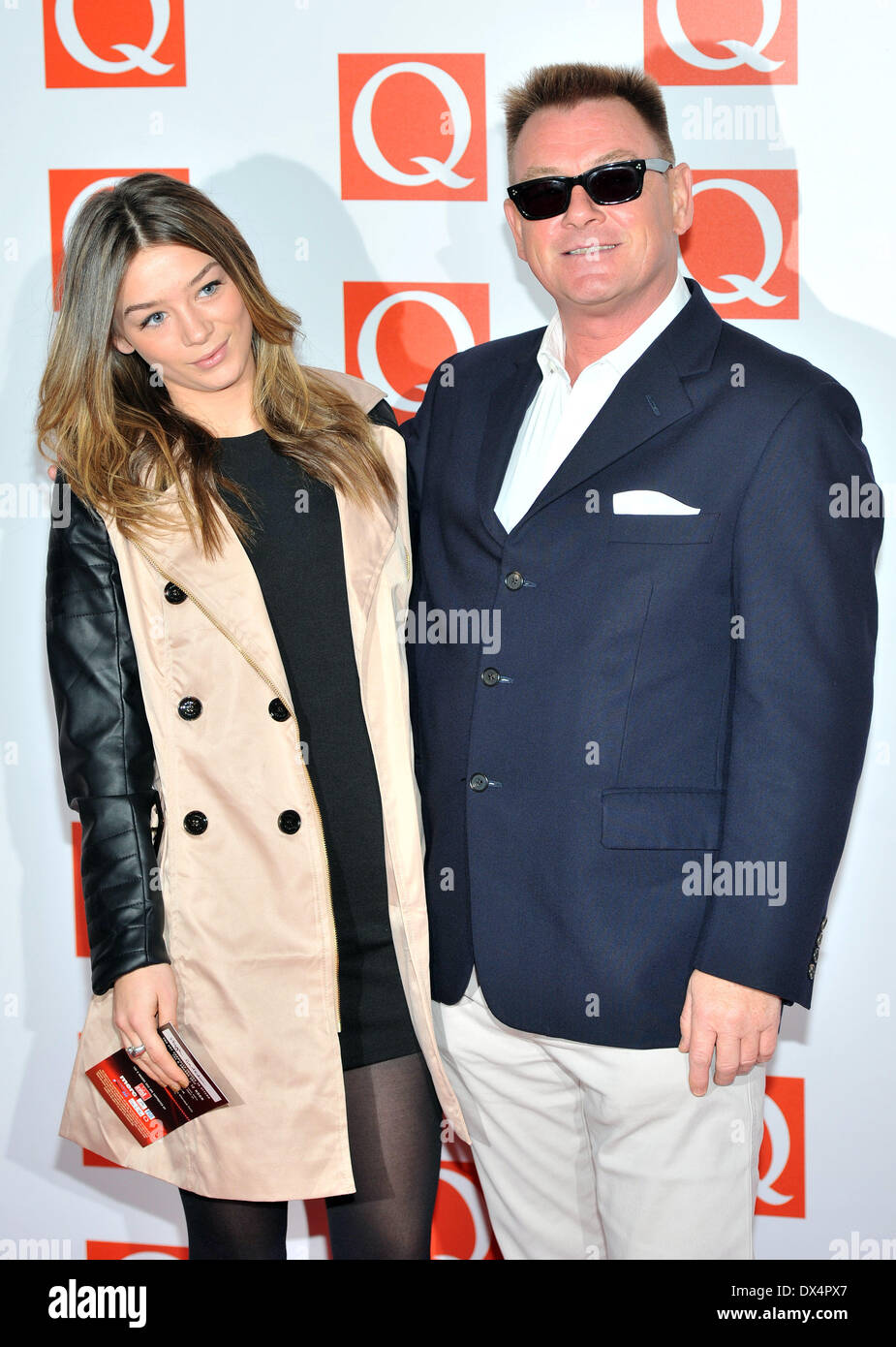 Chas Smash with daughter The Q Awards held at the Grosvenor House