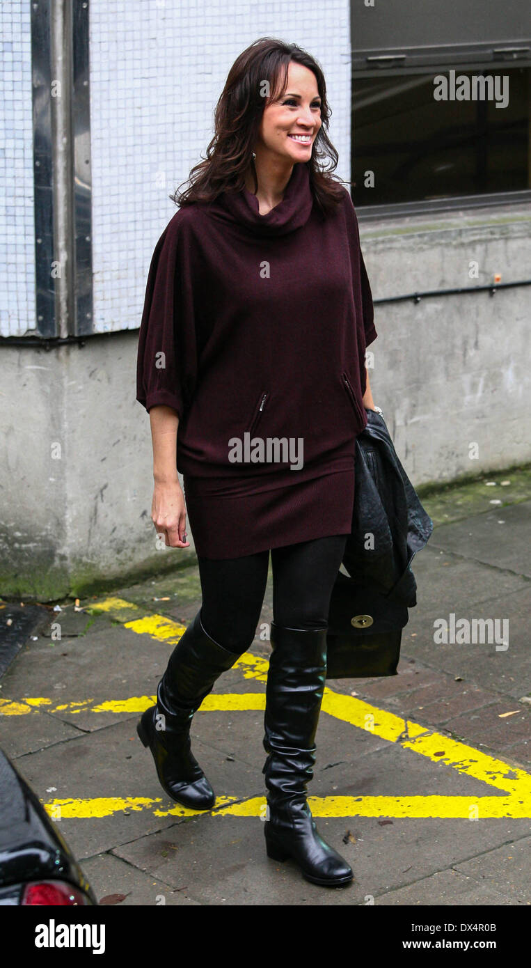 Andrea McClean outside the ITV studios London, England - 22.10.12