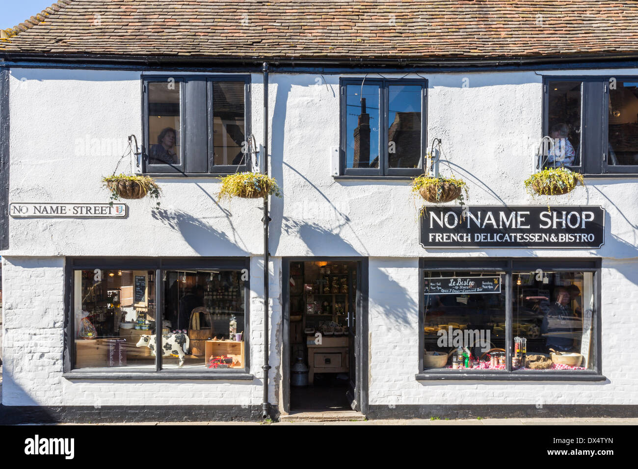 No Name Shop in No Name Street Sandwich Kent Stock Photo