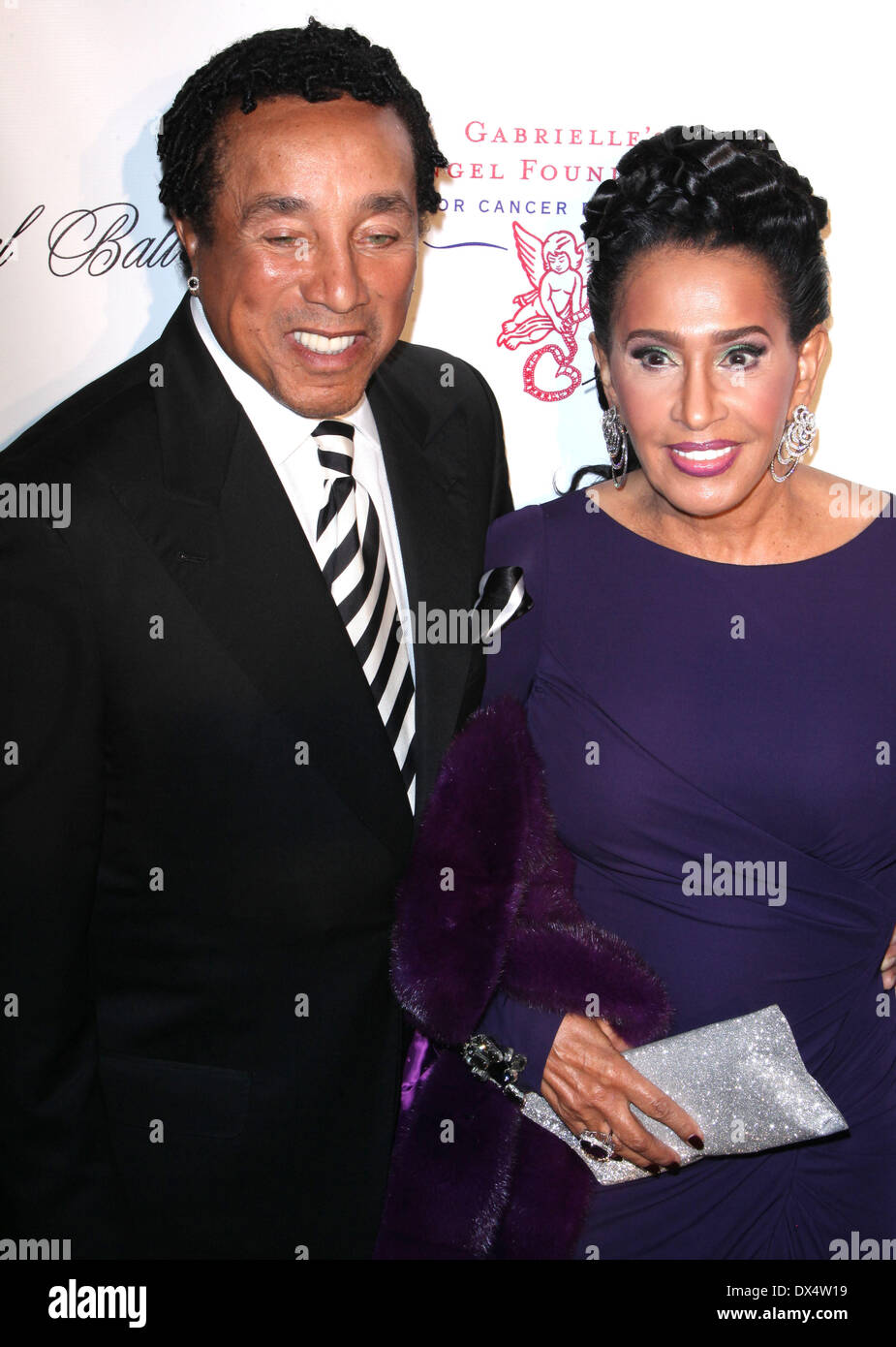 Smokey Robinson and Claudette Rog The Angel Ball 2012 at Cirpiani Wall Street Featuring: Smokey Robinson and Claudette Rog Wher Stock Photo