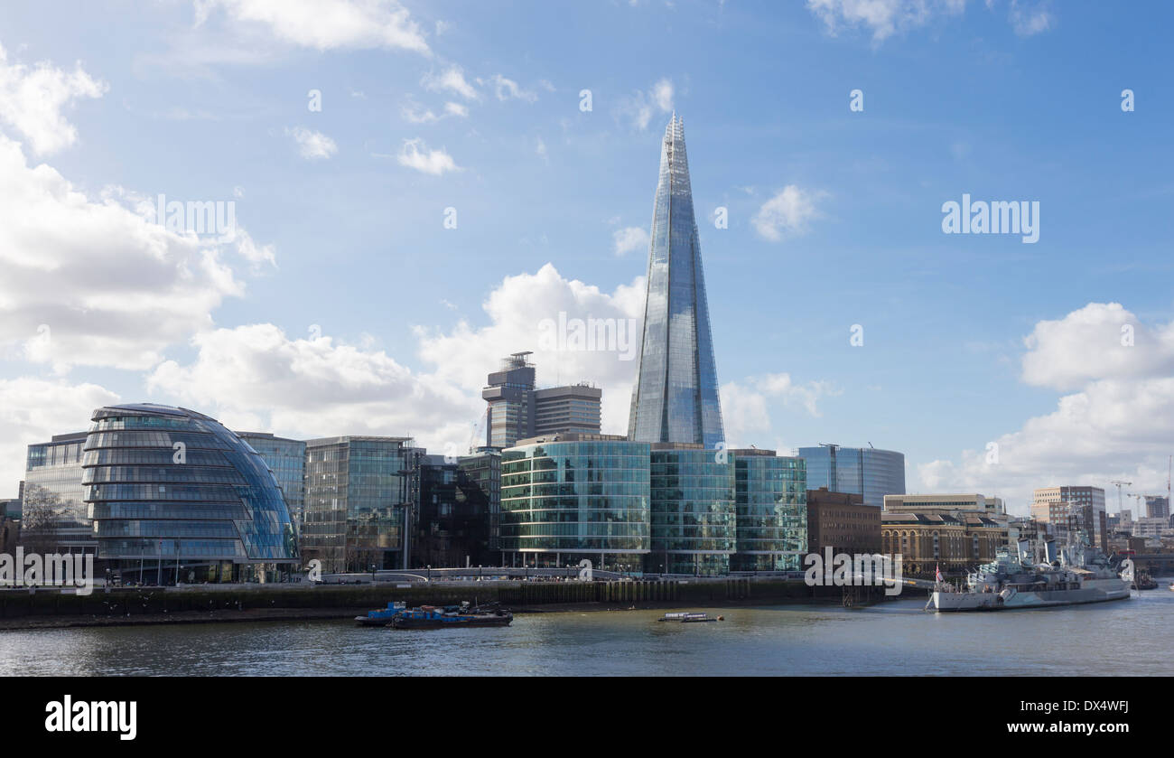 The Shard and City Hall London Stock Photo - Alamy