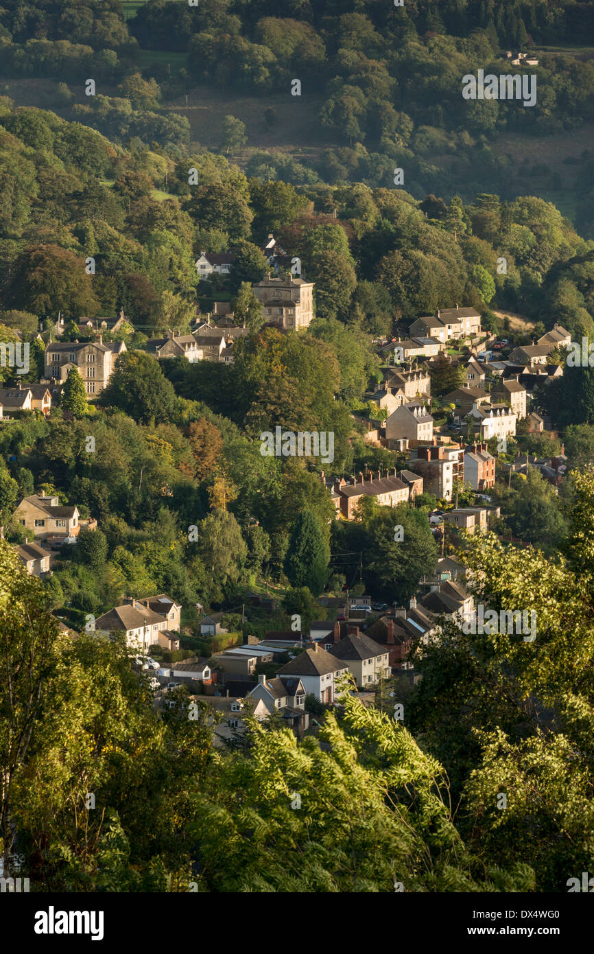View over Golden Valley from Rodborough Common, Stroud, Gloucestershire, UK Stock Photo