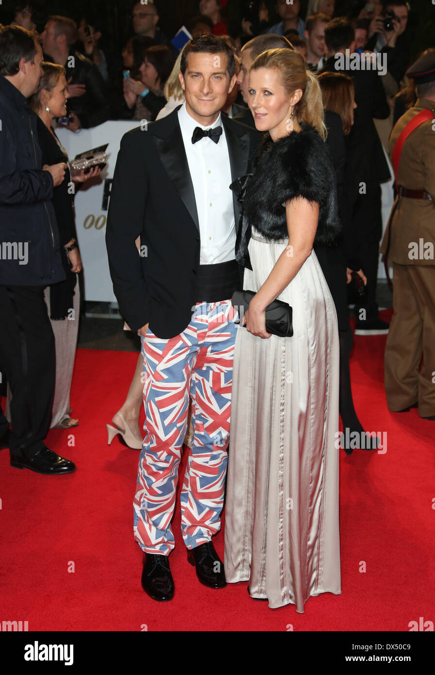 Bear Grylls with his wife James Bond Skyfall World Premiere held at the