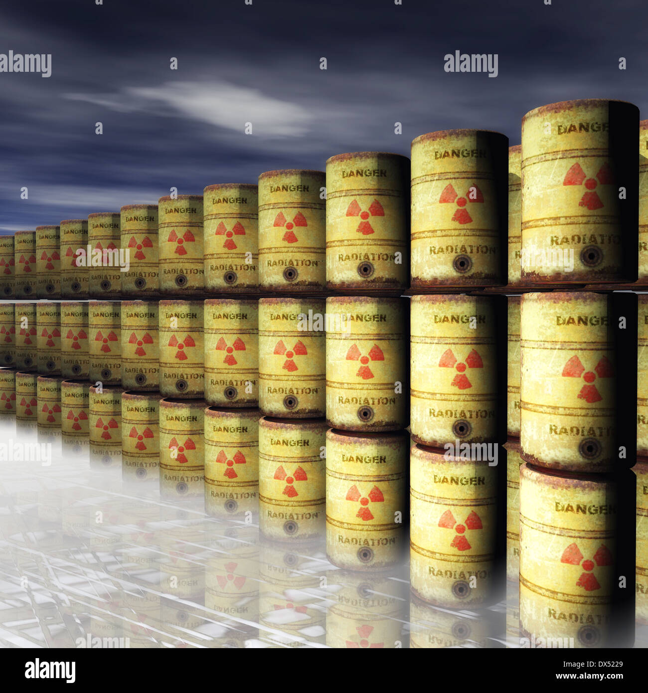 Drums of radioactive waste hires stock photography and images Alamy