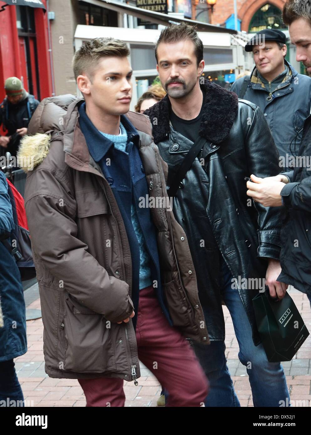 Emmett J Scanlan and Kieron Richardson E4's Hollyoaks cast seen ...