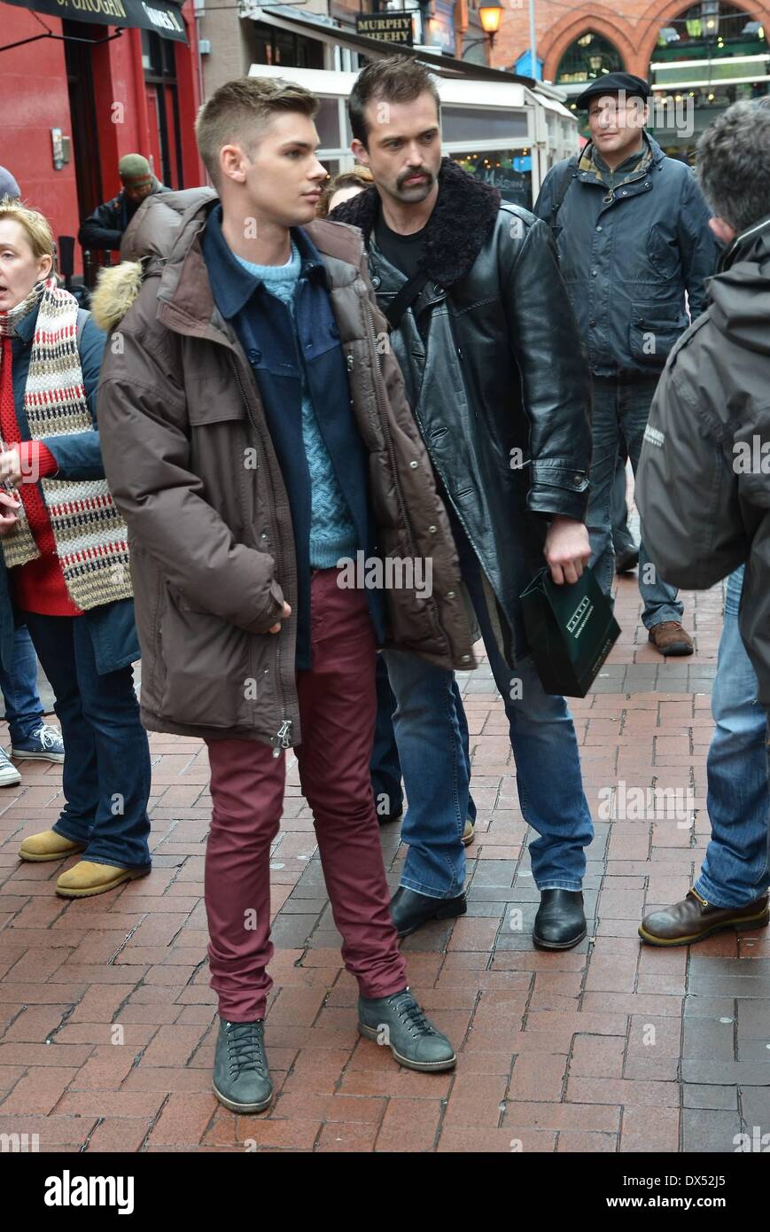 Emmett J Scanlan and Kieron Richardson E4's Hollyoaks cast seen ...
