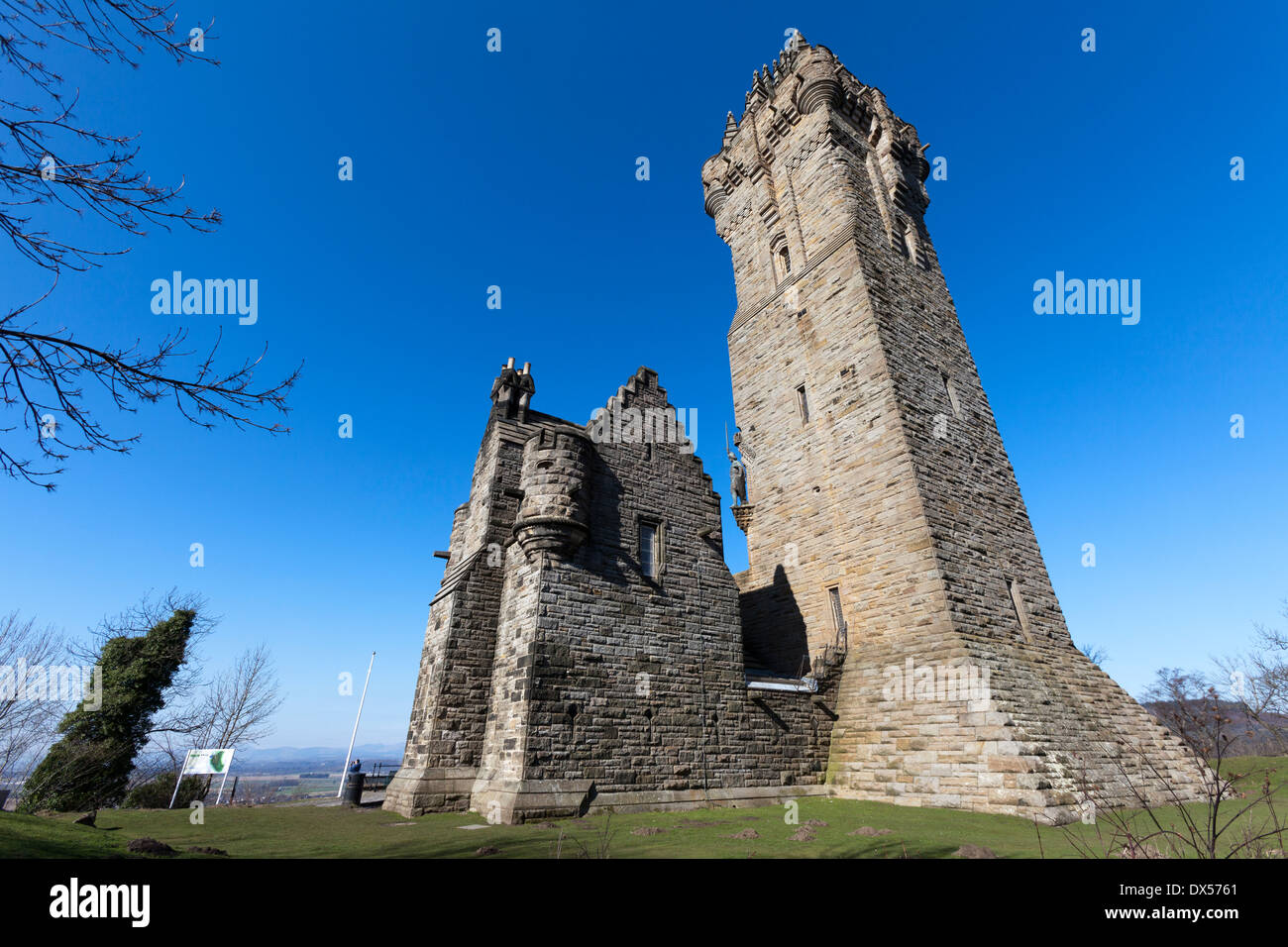 The National Wallace Monument on Abbey Craig, near Stirling, Scotland Stock Photo
