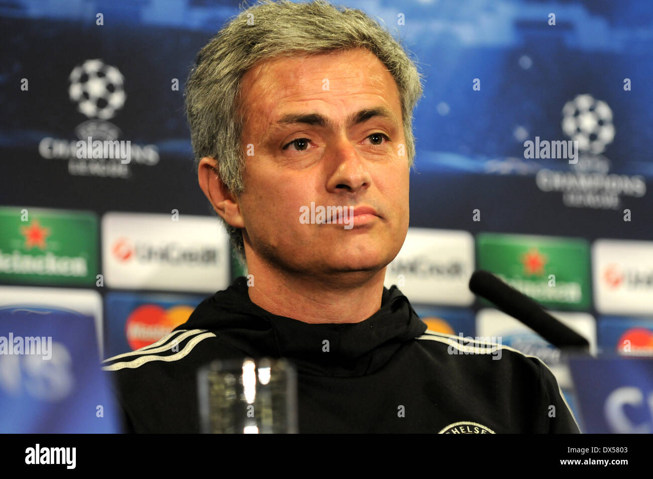 London, UK. 17 March 2014. Chelsea Manager/Coach Jose Mourinho At The ...