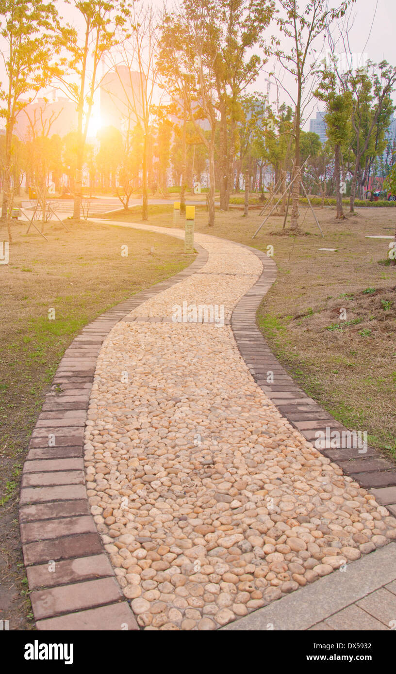 Brick gravel path hi-res stock photography and images - Alamy