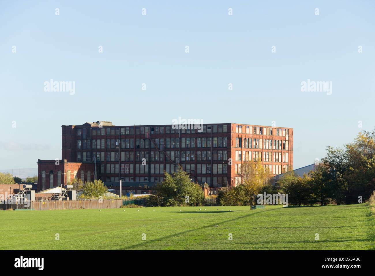 Bolton textile cotton mill building, sited between Cawdor Street and Emlyn Street in Farnworth