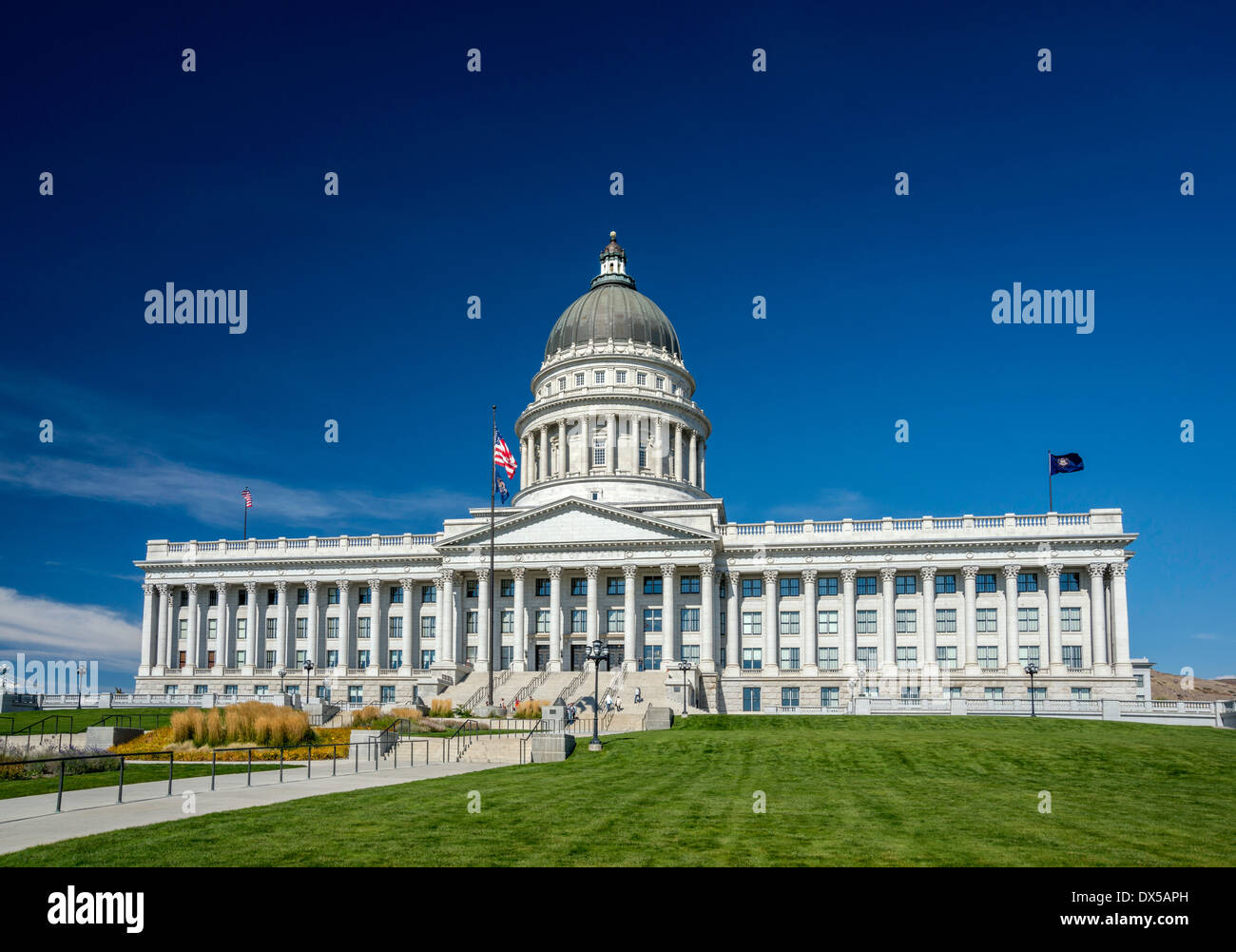 Utah State Capitol, Neoclassical revival, Corinthian style, Salt Lake City, Utah, USA Stock Photo