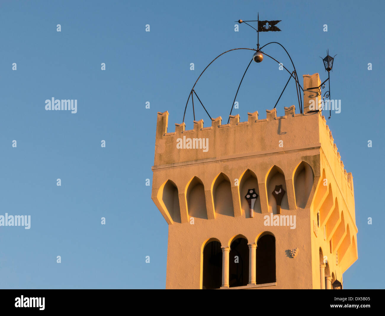 Palace of Florence Apartment House on Davis Islands, Tampa, FL Stock