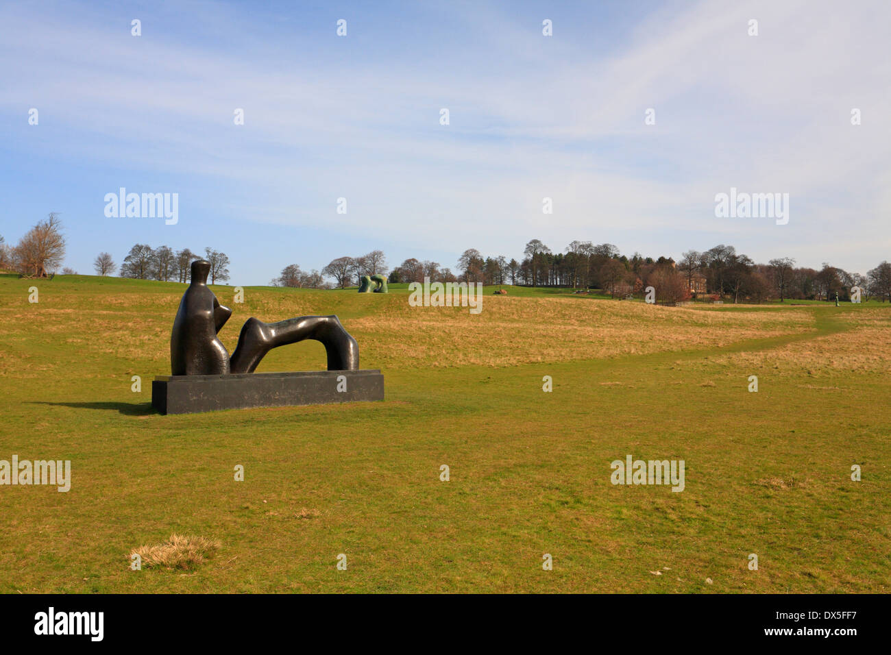 Henry Moore's bronze sculpture, Yorkshire Sculpture Park, Bretton