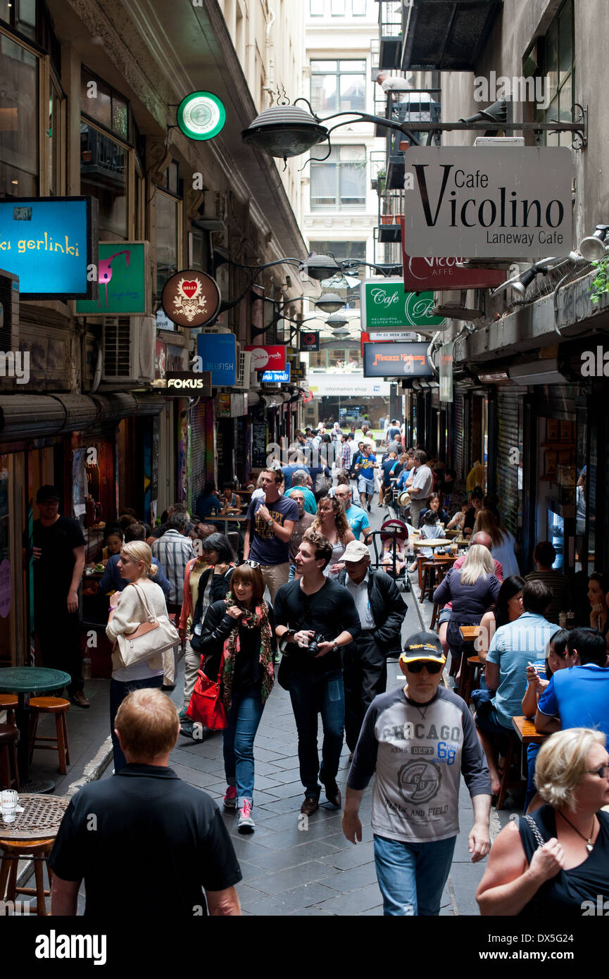 Australia, Melbourne city street people walking and shopping Stock Photo -  Alamy