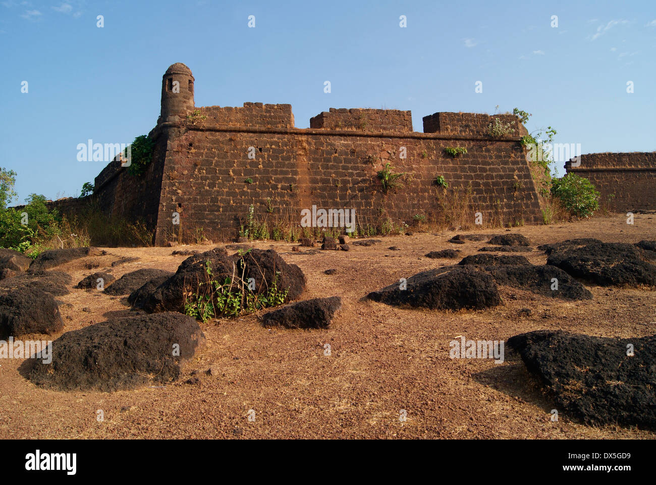 Chapora Fort in Goa India Stock Photo