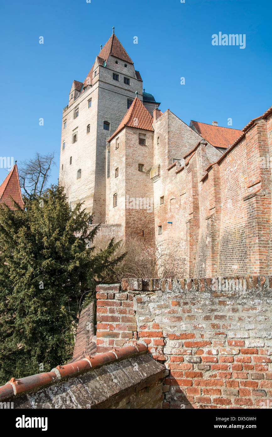 Trausnitz castle in Landshut, Germany Stock Photo