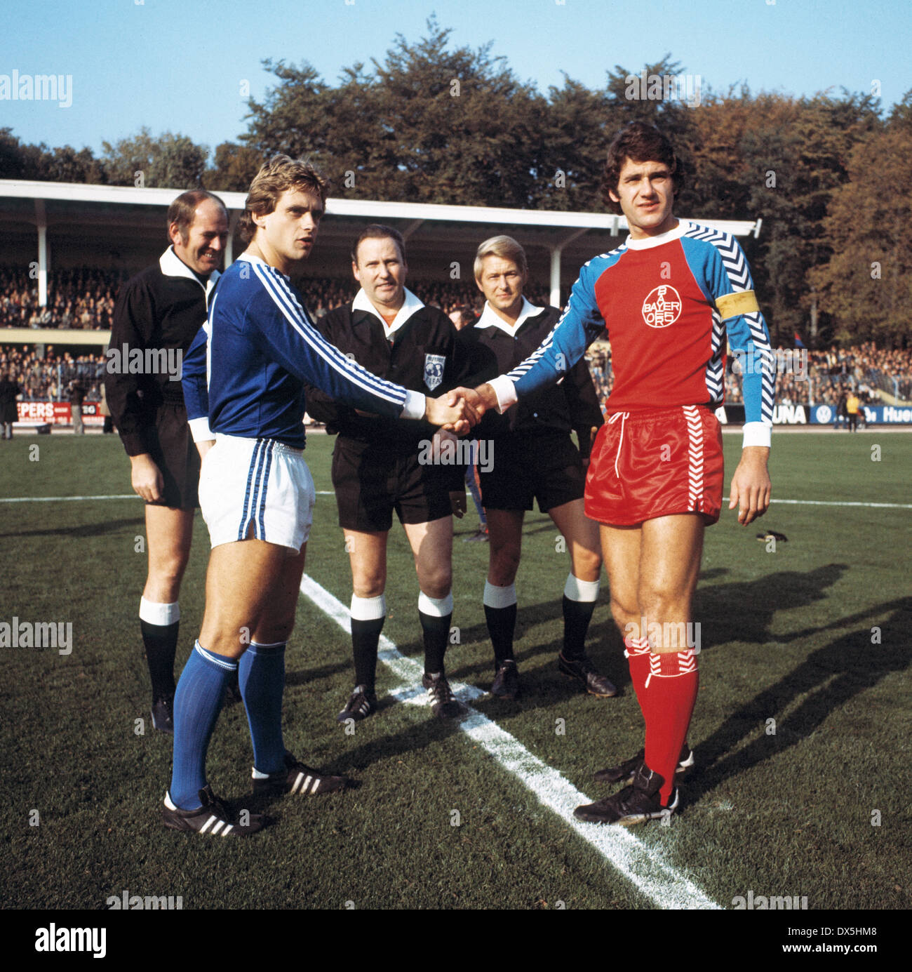 football, Bundesliga, 1975/1976, Grotenburg Stadium, FC Bayer 05 