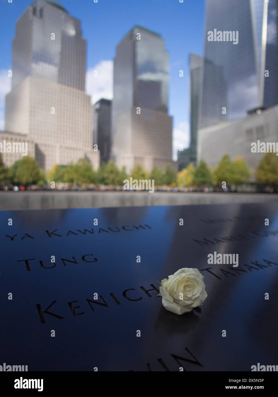 9/11 Memorial, Manhattan, New York Stock Photo