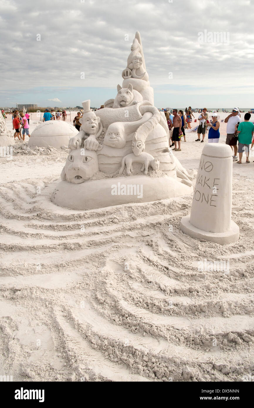 Sarasota Florida Siesta Key Crystal Classic Master Sand Sculpting
