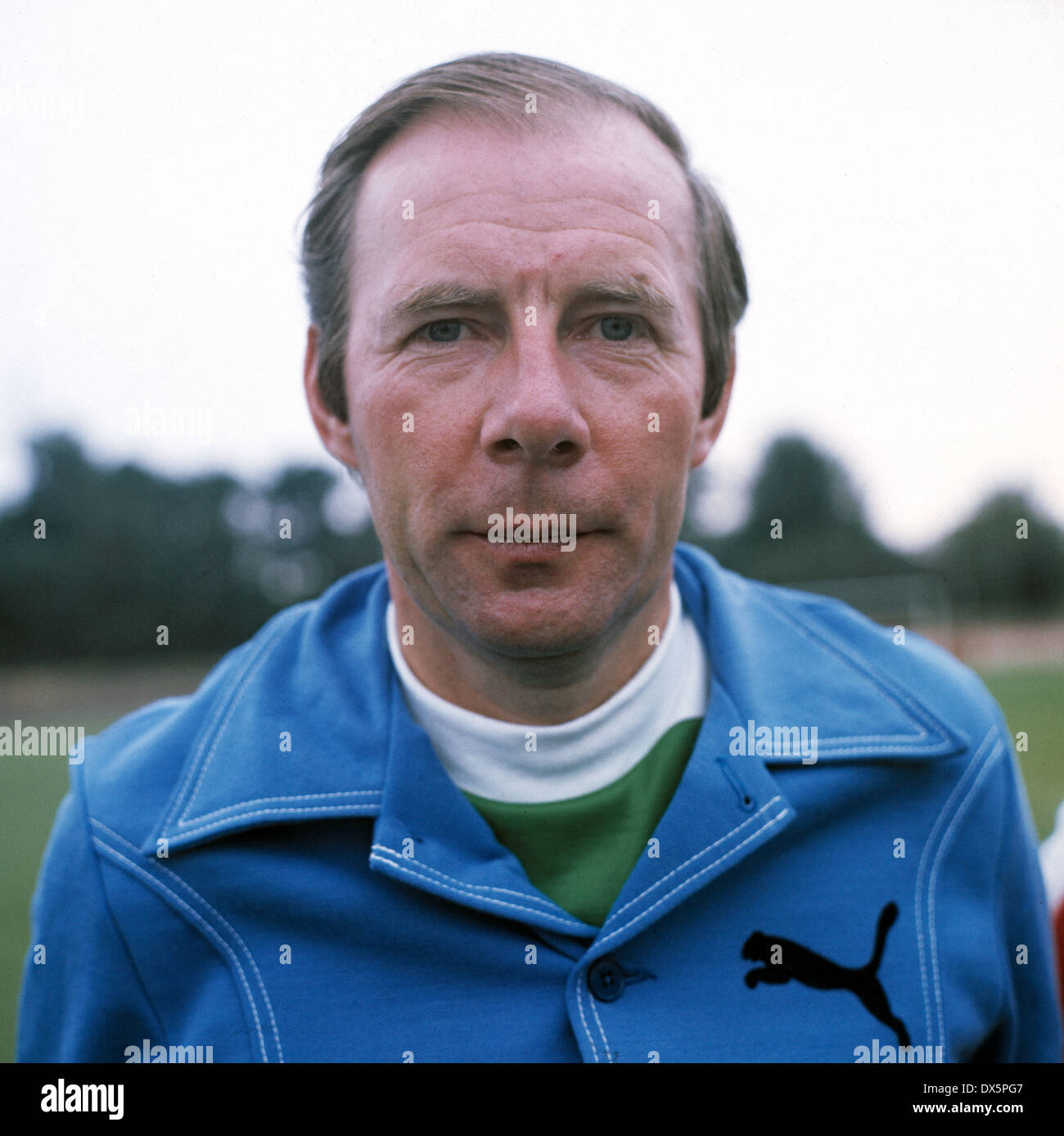 football, Bundesliga, 1976/1977, Fortuna Duesseldorf, team presentation, portrait coach Dietrich Weise Stock Photo