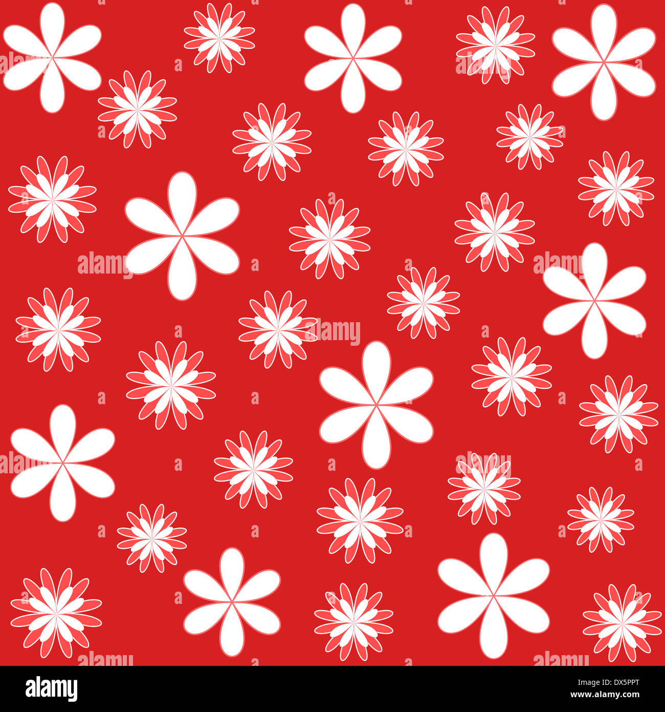 Colorful bright floral pattern Stock Photo