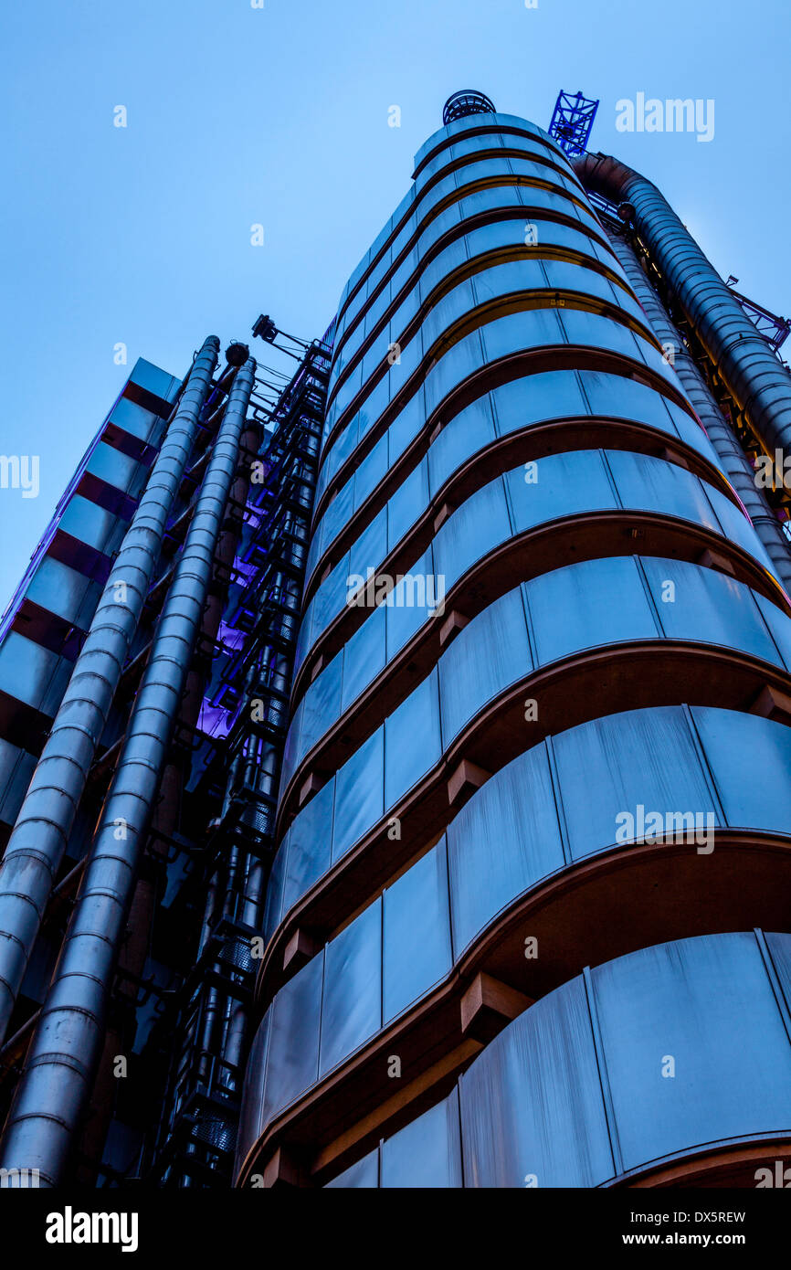 The Lloyd's Insurance Building, Lime Street, London, England Stock Photo